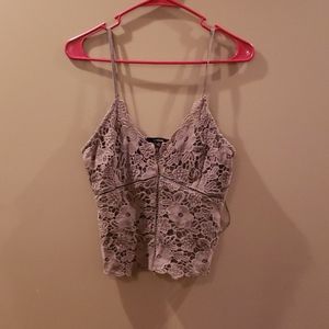 Ambiance Olive green spaghetti strap crop top